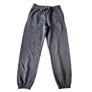 Lucy Nagle Gray French Terry Sweatpants Joggers Medium Drawstring Waist Designer